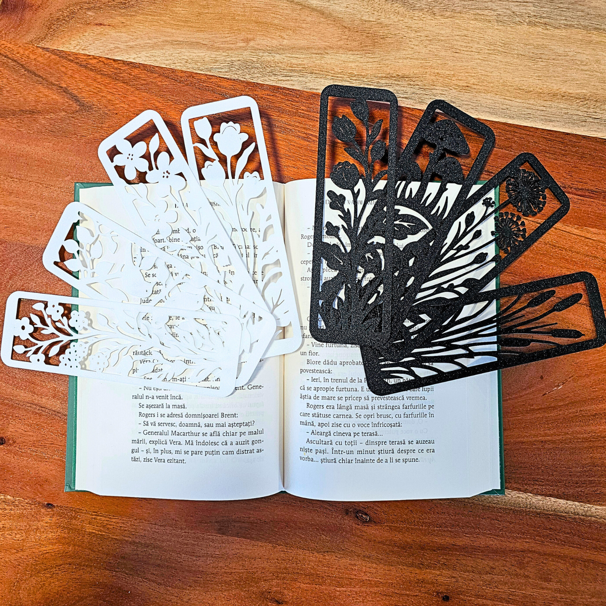 Set 8 Semne de Carte 3D cu Tematică Natură