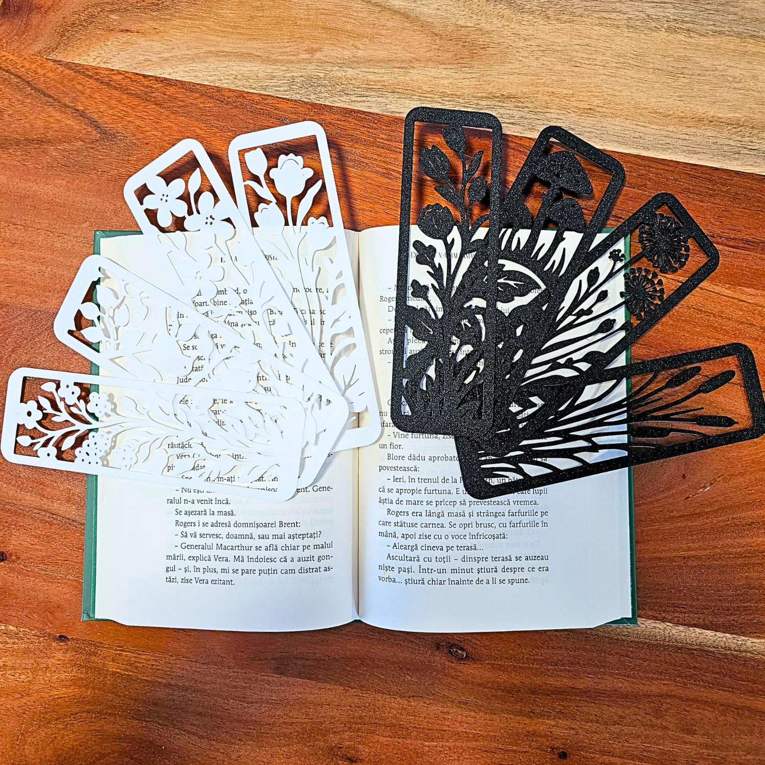 Set 8 Semne de Carte 3D cu Tematică Natură