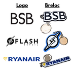 Breloc Personalizat Logo pentru Afacere - Breloc Business 3D