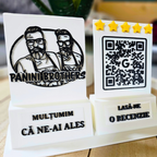 Stand Recenzii Google Personalizat cu Logo – QR Code Business