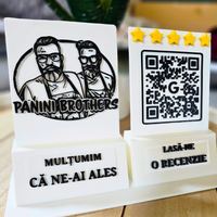 Stand Recenzii Google Personalizat cu Logo – QR Code Business