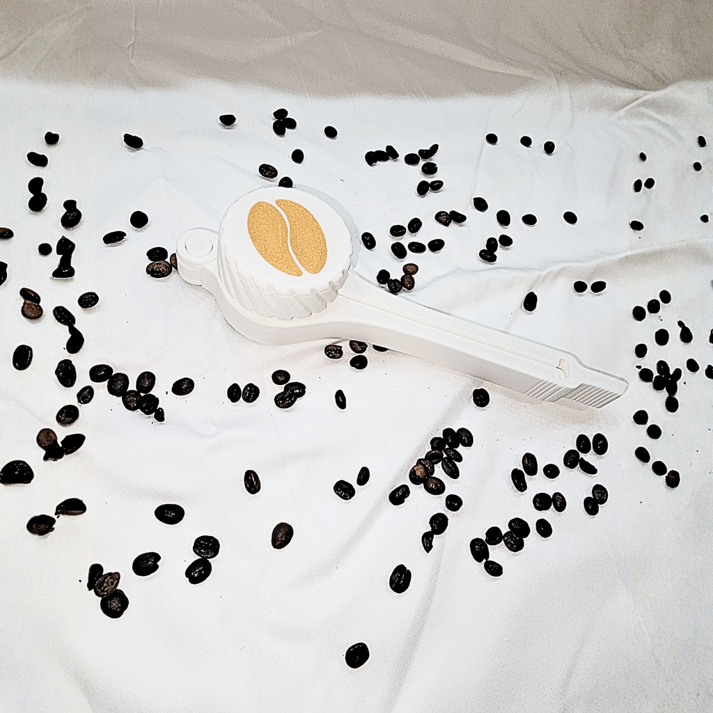 Clips etanș pentru pungi de cafea boabe cu capac dozator, Reutilizabil