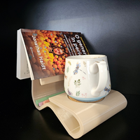 Suport Multifuncțional pentru Carte cu Suport Cafea și Ochelari